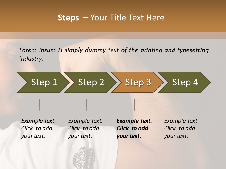 Strong Boxing Male PowerPoint Template