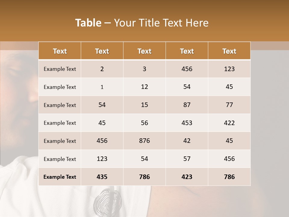 Strong Boxing Male PowerPoint Template