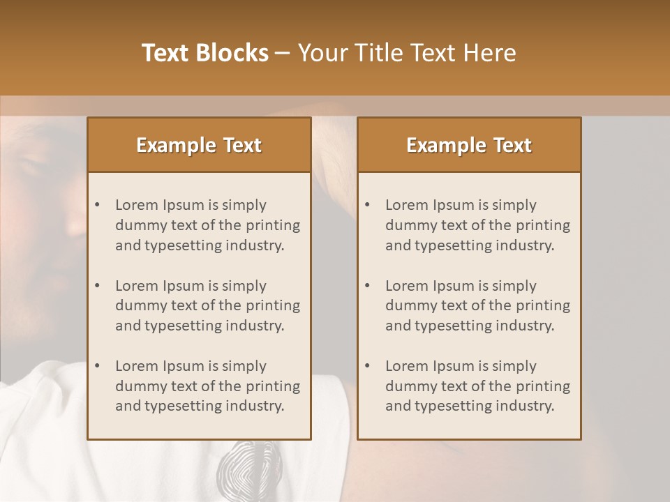 Strong Boxing Male PowerPoint Template