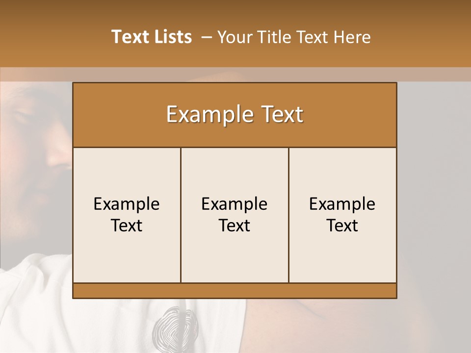 Strong Boxing Male PowerPoint Template