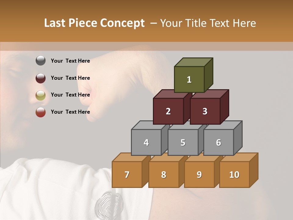 Strong Boxing Male PowerPoint Template