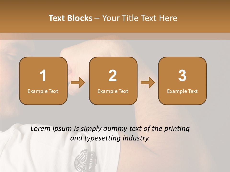Strong Boxing Male PowerPoint Template