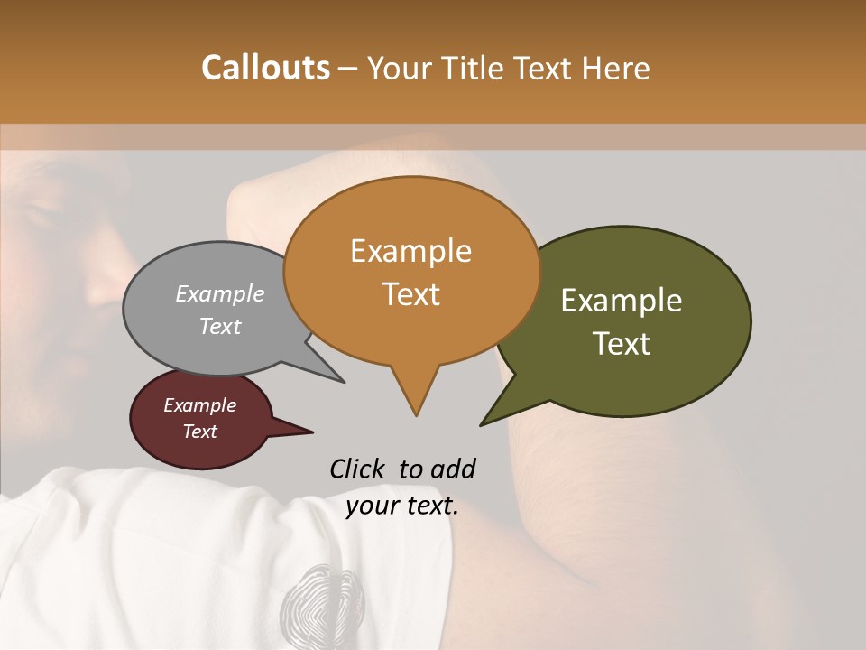 Strong Boxing Male PowerPoint Template
