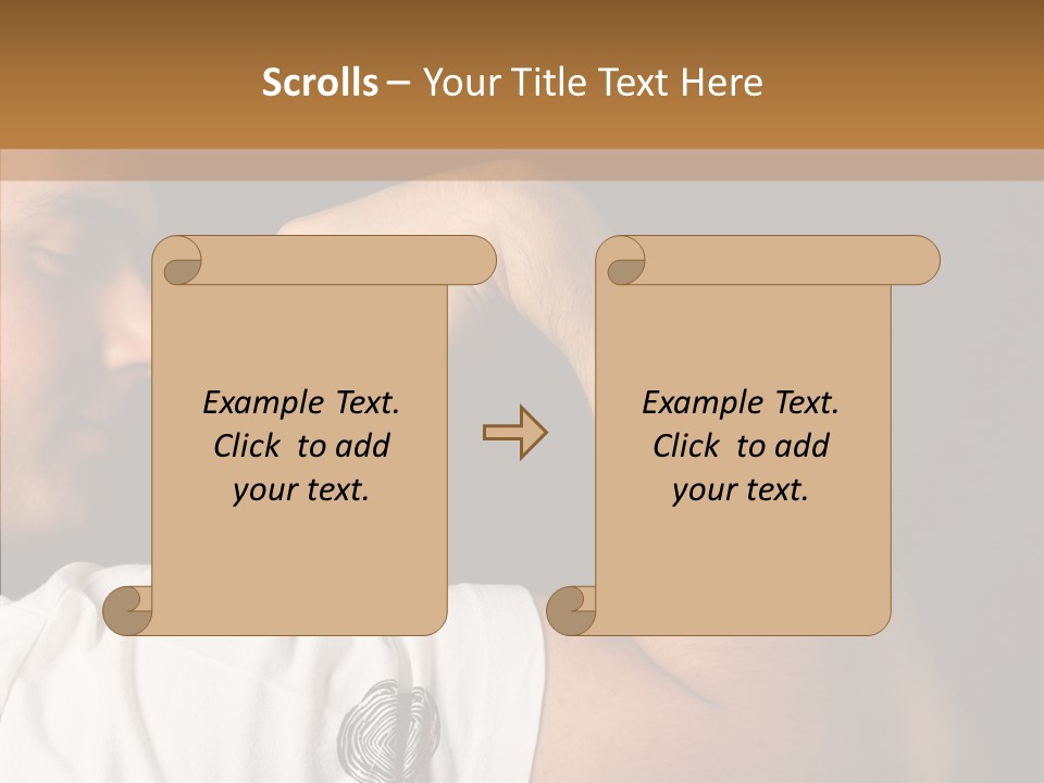Strong Boxing Male PowerPoint Template