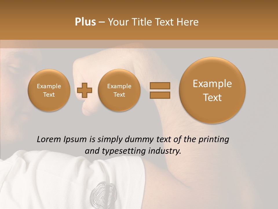 Strong Boxing Male PowerPoint Template