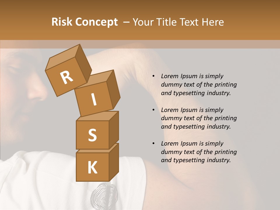 Strong Boxing Male PowerPoint Template