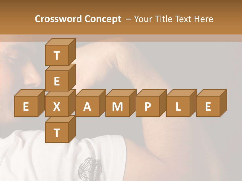 Strong Boxing Male PowerPoint Template