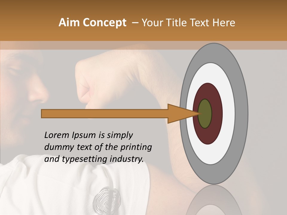 Strong Boxing Male PowerPoint Template