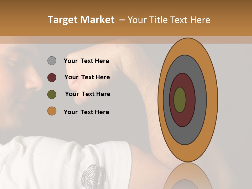 Strong Boxing Male PowerPoint Template