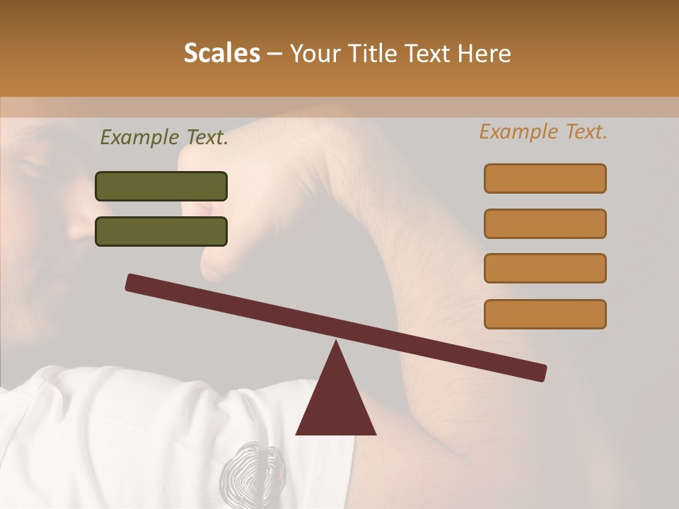 Strong Boxing Male PowerPoint Template