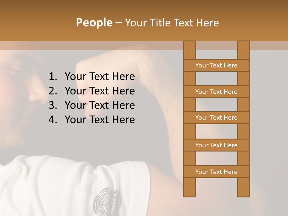 Strong Boxing Male PowerPoint Template