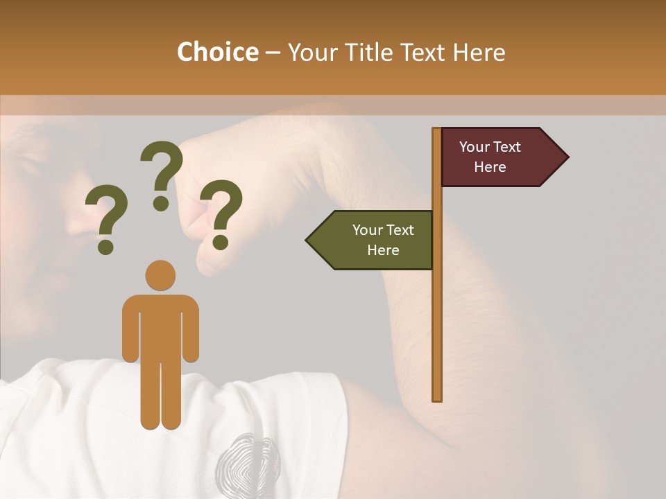 Strong Boxing Male PowerPoint Template
