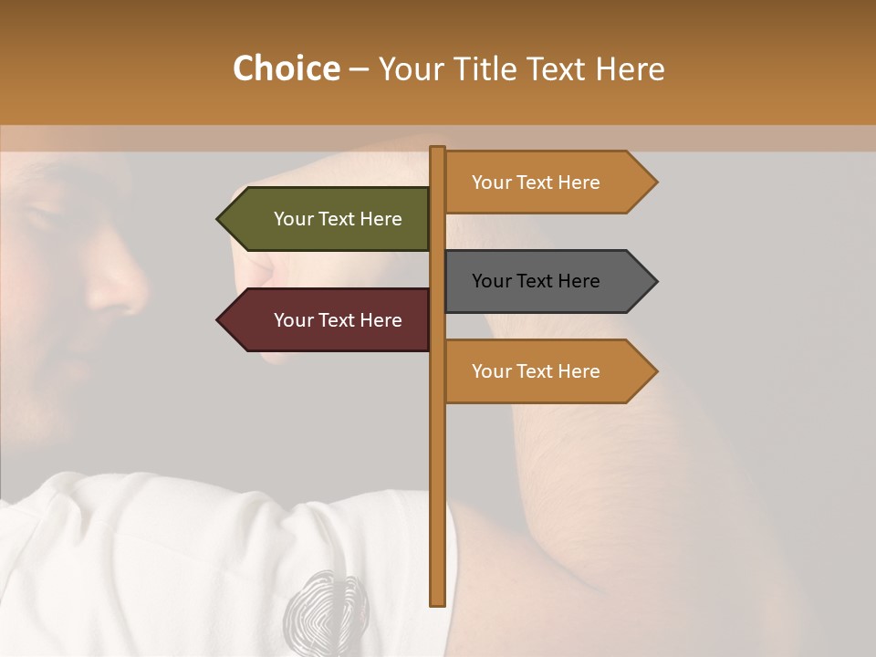 Strong Boxing Male PowerPoint Template