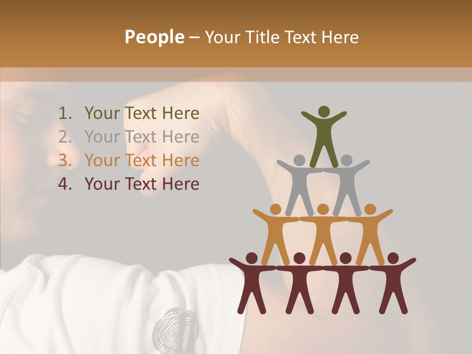 Strong Boxing Male PowerPoint Template