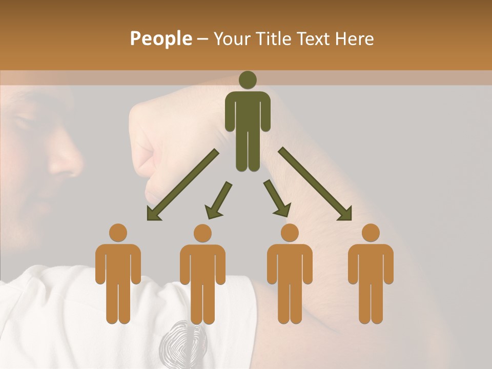 Strong Boxing Male PowerPoint Template