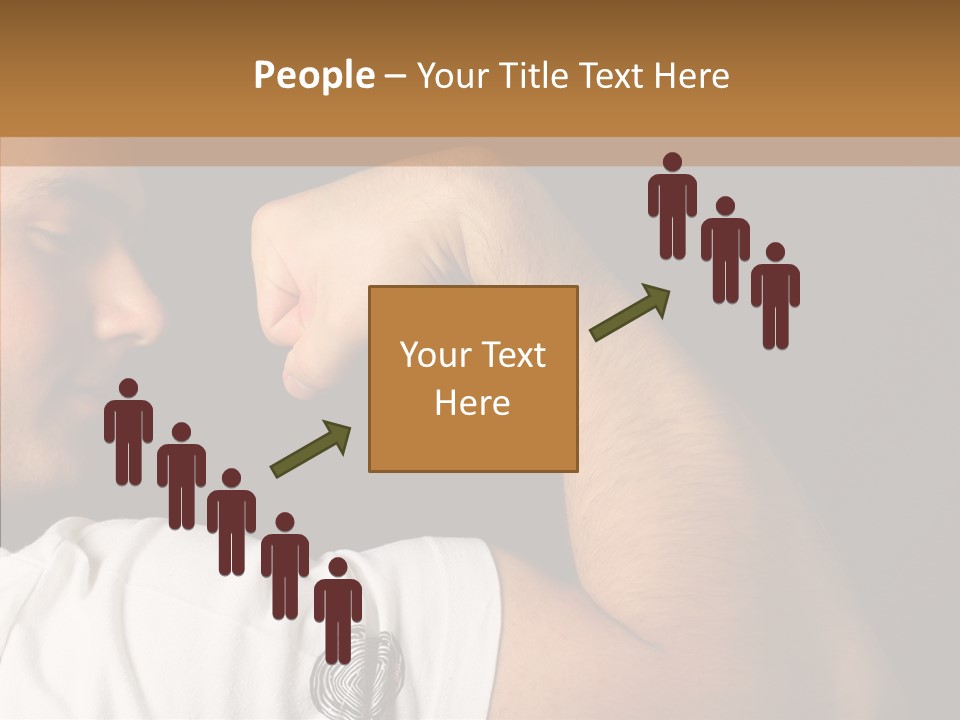 Strong Boxing Male PowerPoint Template