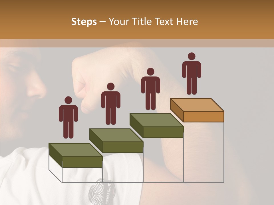 Strong Boxing Male PowerPoint Template