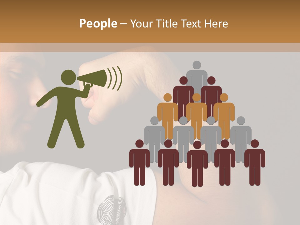 Strong Boxing Male PowerPoint Template