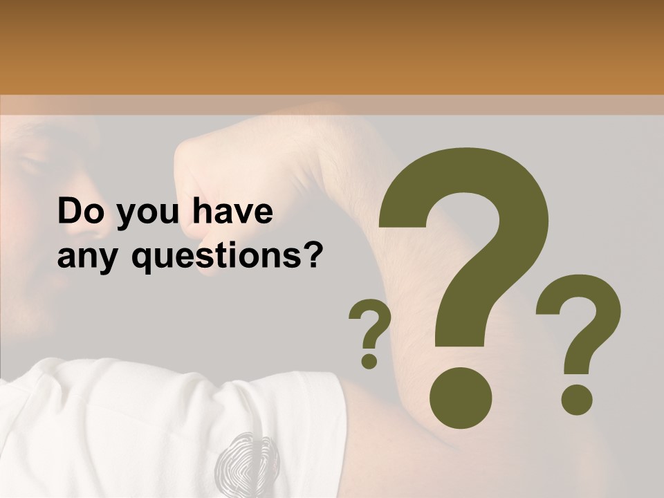 Strong Boxing Male PowerPoint Template