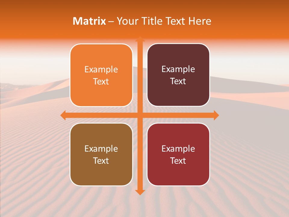 Sunny Adventure Sand PowerPoint Template