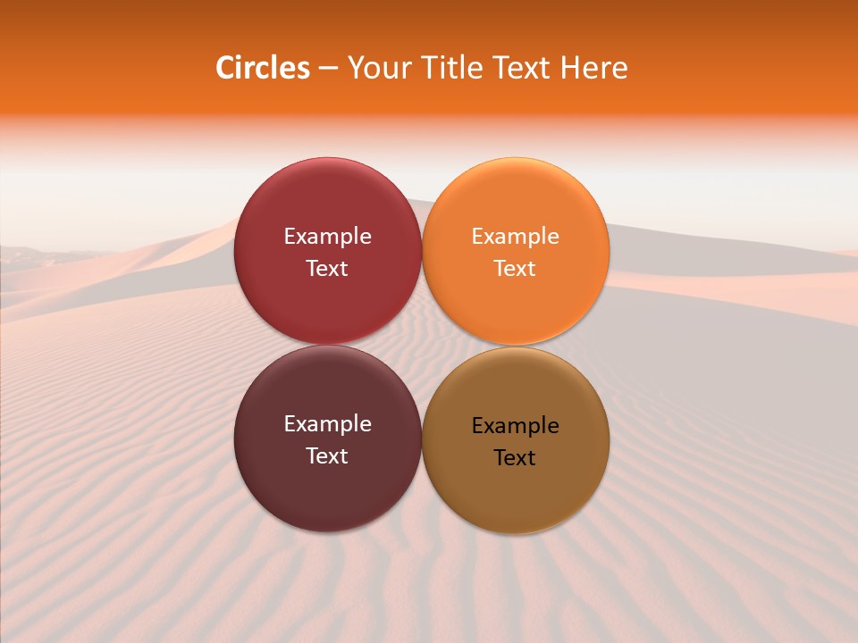 Sunny Adventure Sand PowerPoint Template