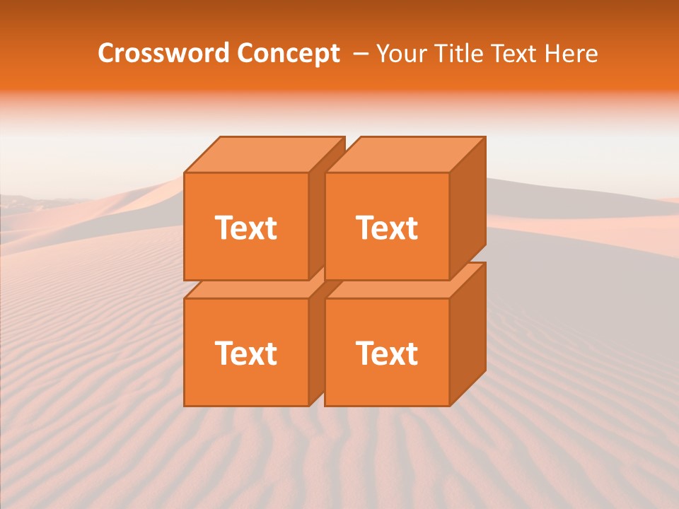 Sunny Adventure Sand PowerPoint Template