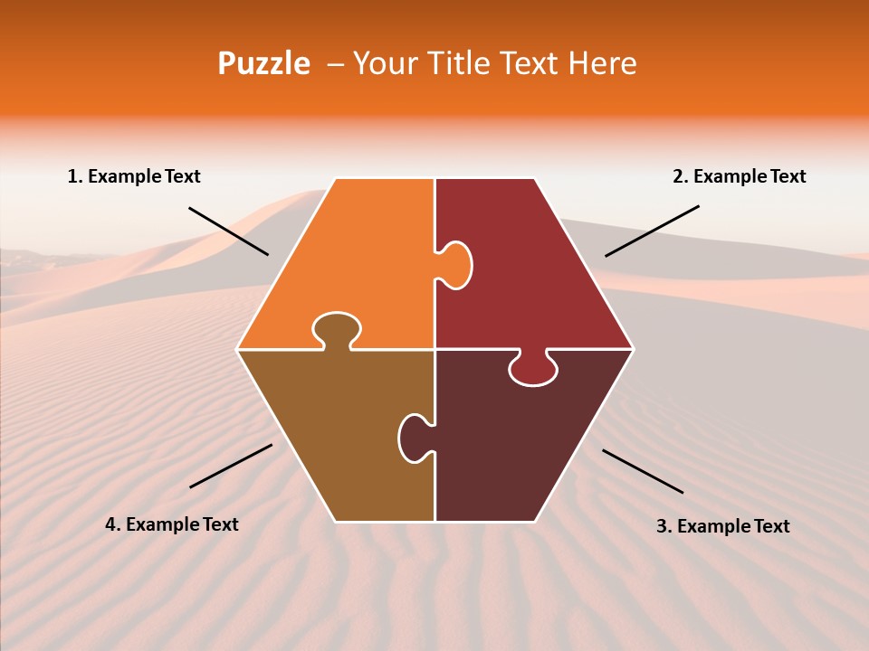 Sunny Adventure Sand PowerPoint Template