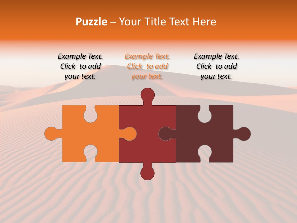 Sunny Adventure Sand PowerPoint Template