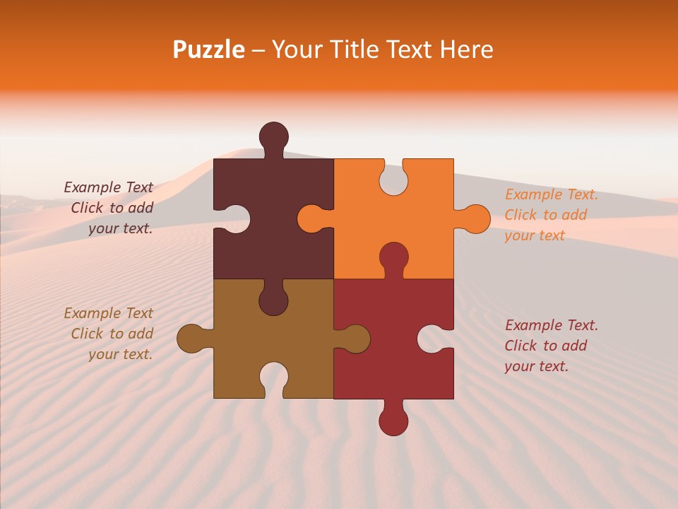 Sunny Adventure Sand PowerPoint Template