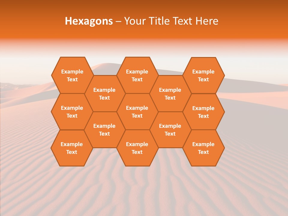 Sunny Adventure Sand PowerPoint Template