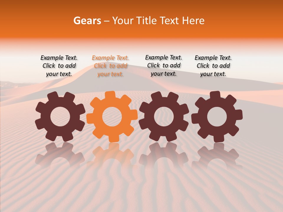 Sunny Adventure Sand PowerPoint Template