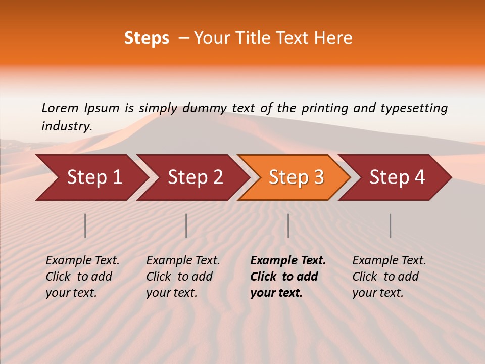 Sunny Adventure Sand PowerPoint Template