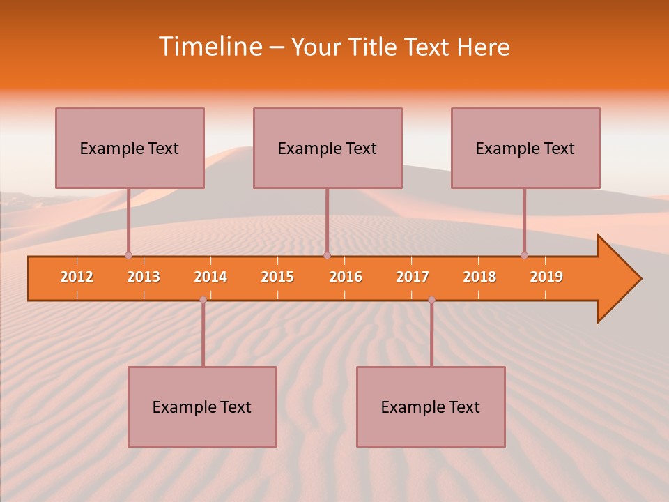 Sunny Adventure Sand PowerPoint Template