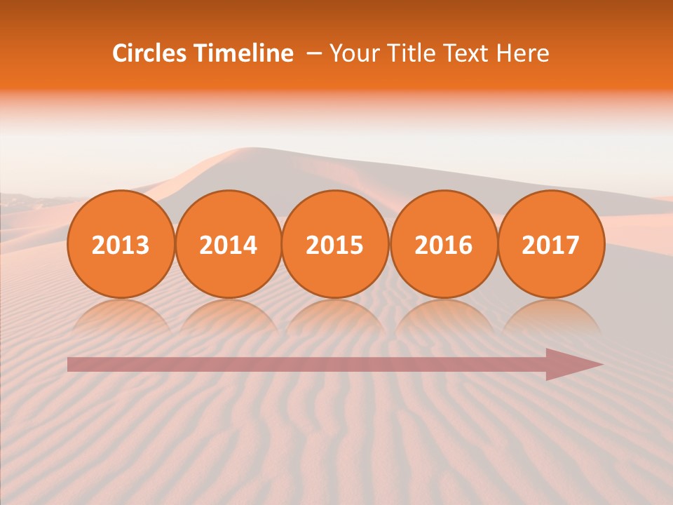 Sunny Adventure Sand PowerPoint Template