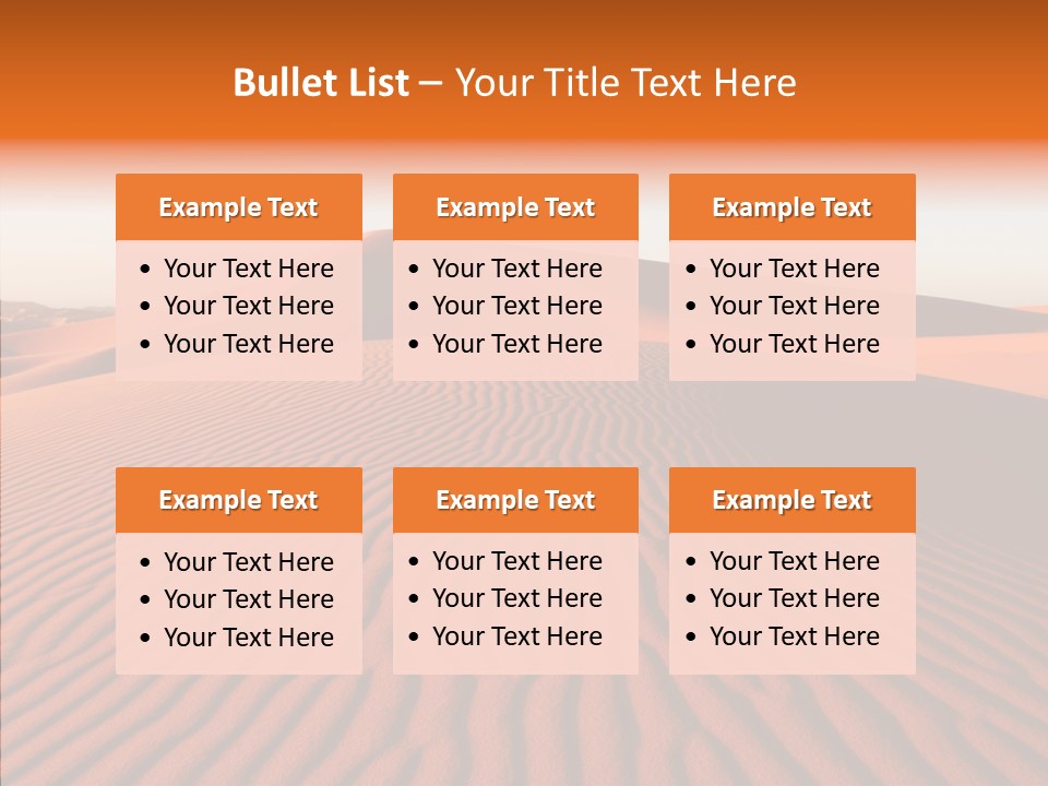 Sunny Adventure Sand PowerPoint Template