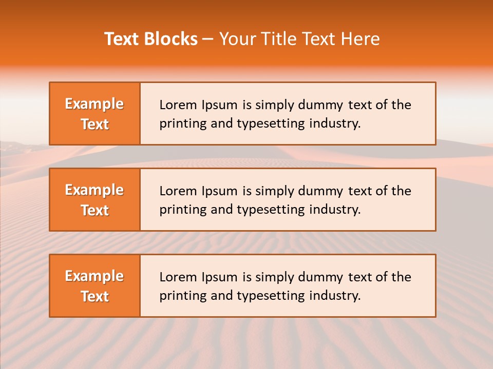 Sunny Adventure Sand PowerPoint Template