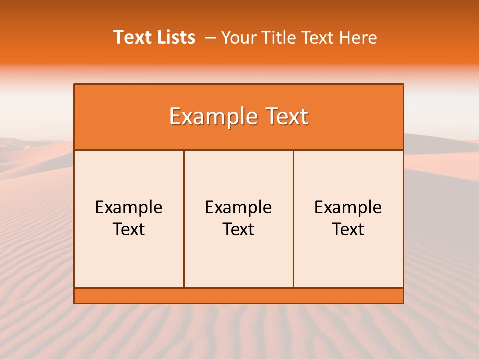 Sunny Adventure Sand PowerPoint Template
