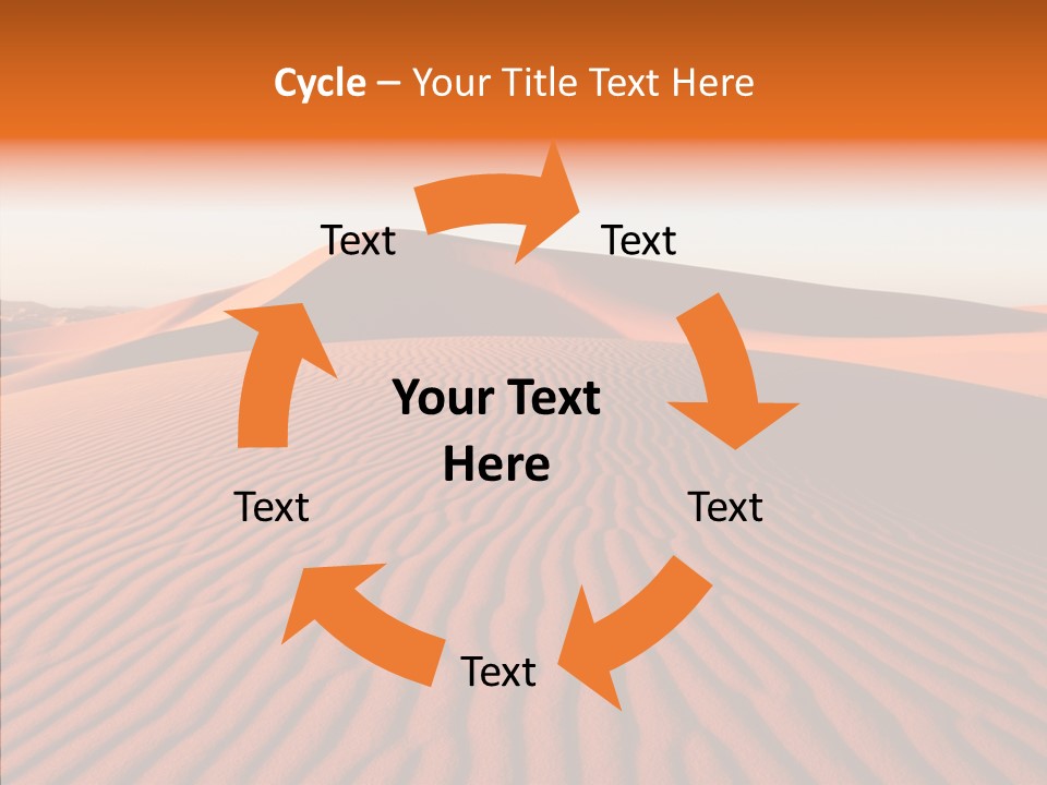 Sunny Adventure Sand PowerPoint Template