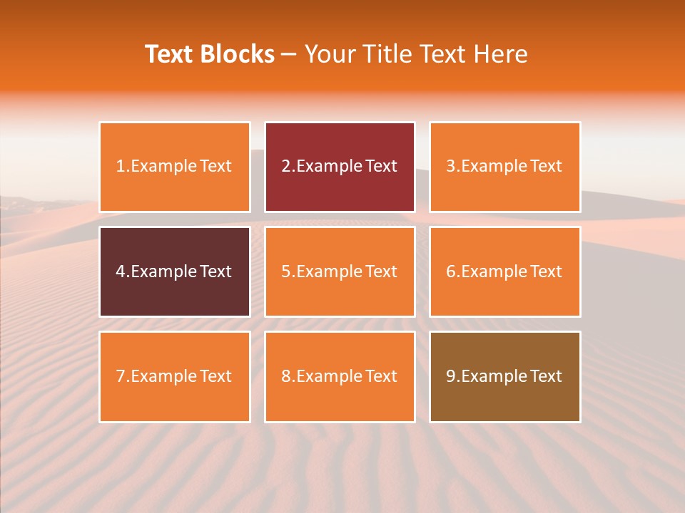 Sunny Adventure Sand PowerPoint Template