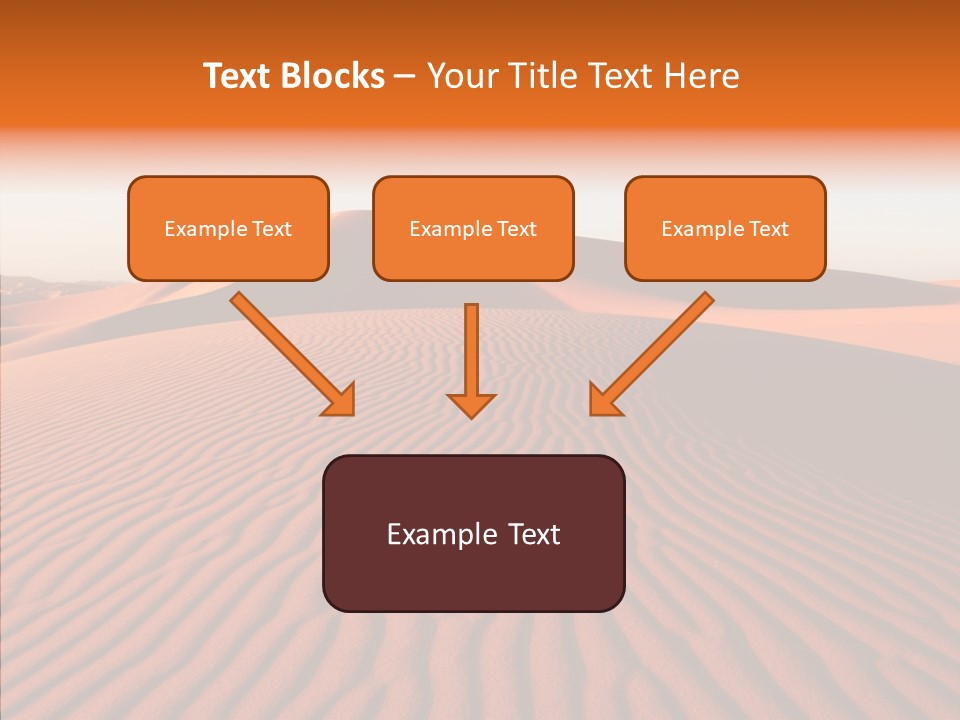 Sunny Adventure Sand PowerPoint Template