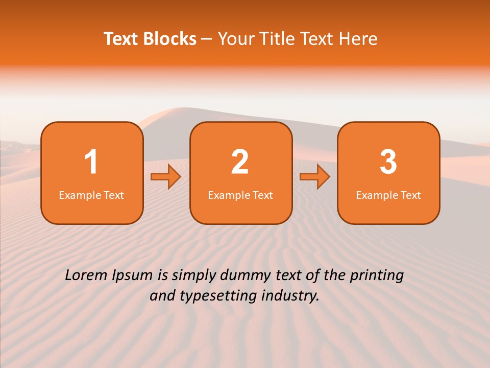 Sunny Adventure Sand PowerPoint Template
