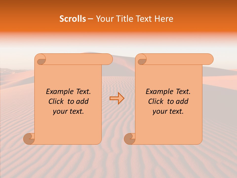 Sunny Adventure Sand PowerPoint Template