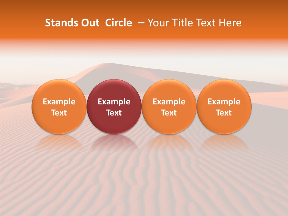 Sunny Adventure Sand PowerPoint Template