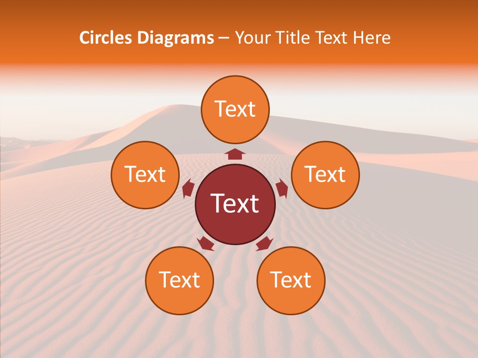 Sunny Adventure Sand PowerPoint Template