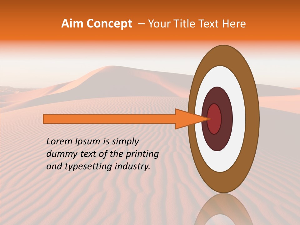 Sunny Adventure Sand PowerPoint Template