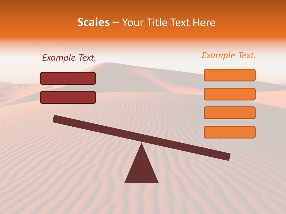 Sunny Adventure Sand PowerPoint Template