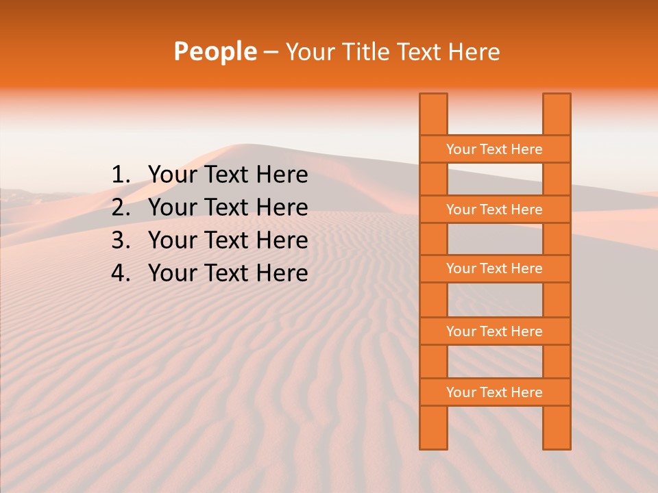 Sunny Adventure Sand PowerPoint Template