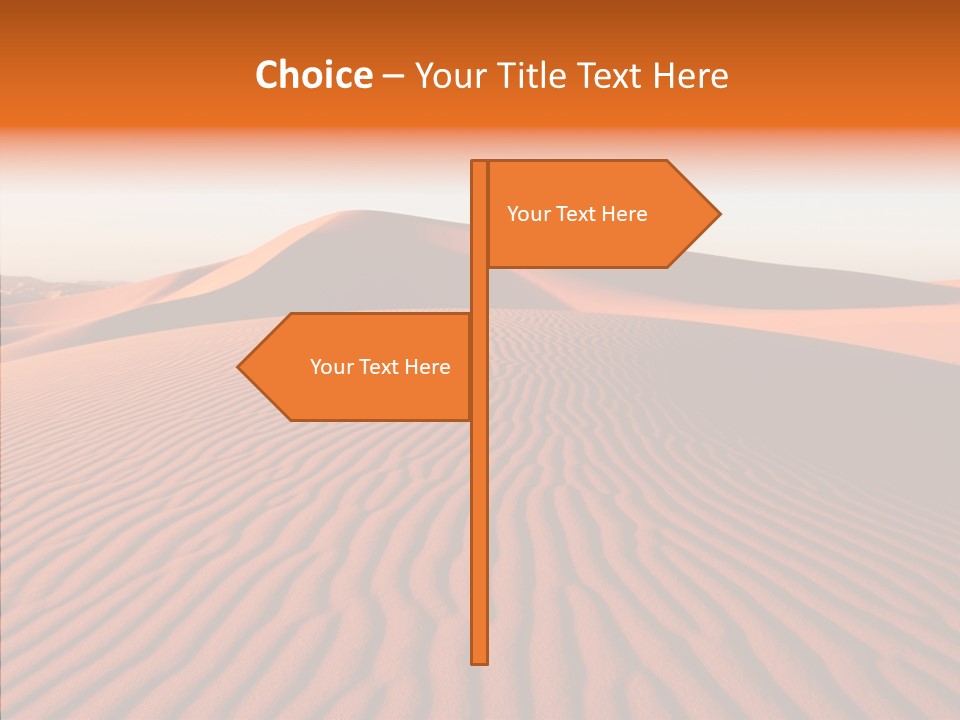 Sunny Adventure Sand PowerPoint Template