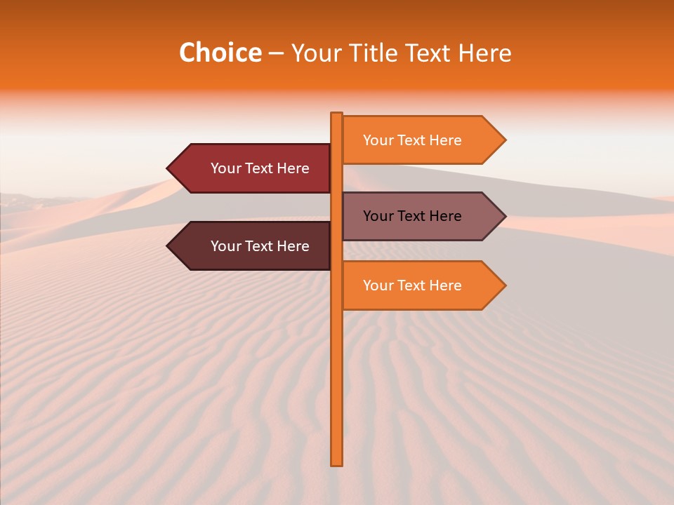 Sunny Adventure Sand PowerPoint Template