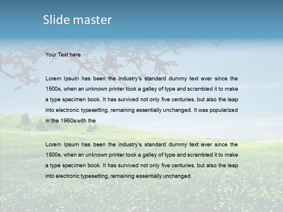 Landscape Vista Beautiful PowerPoint Template